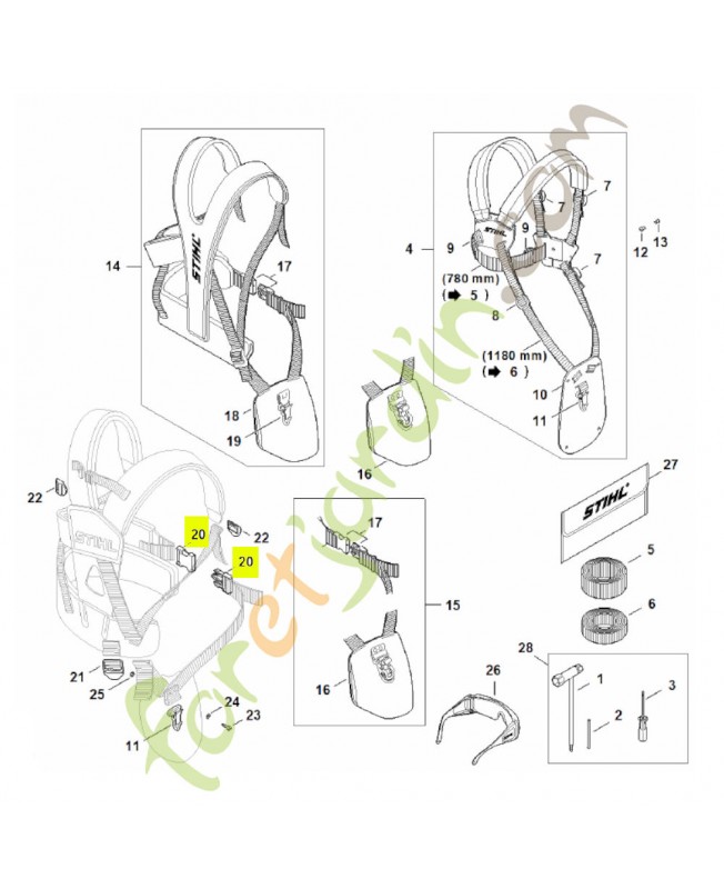 Fermeture harnais 4134-710-6401 - Pièce de détachée Sithl