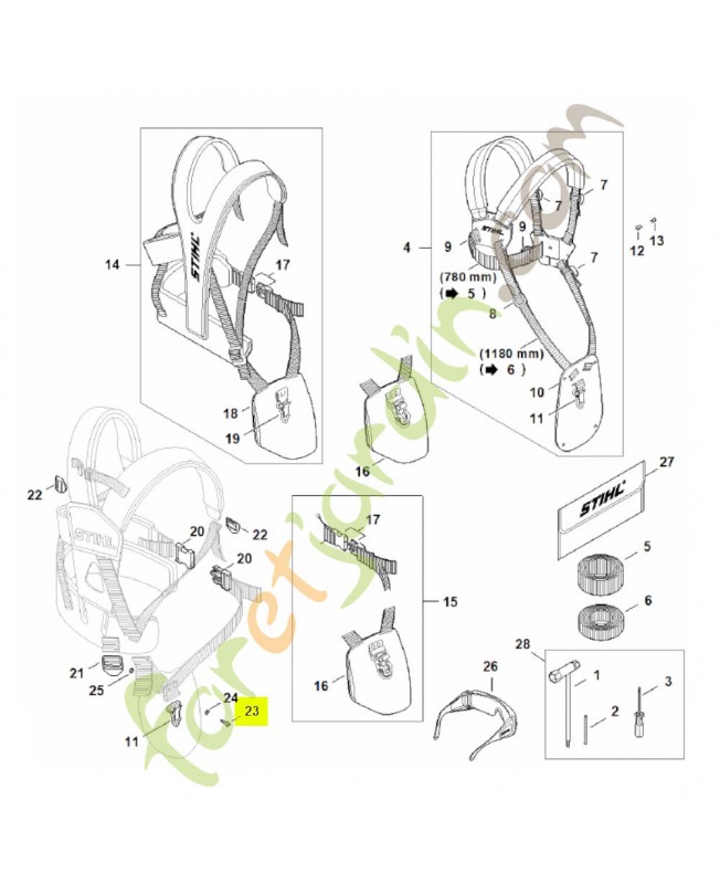Vis cylindrique is m4 x 16 9022-313-0680. Pièce de rechange Sithl
