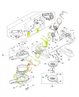 Jeu de pièces de fixation SA02-007-1300- Pièce détachée Stihl / Vicking