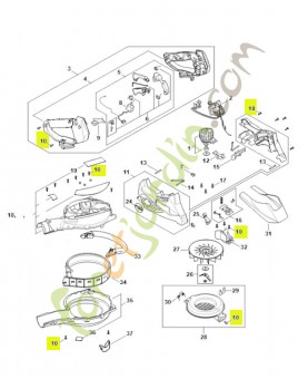 Vis is-p 4x16 9074-477-3025. Pièce détachée Stihl