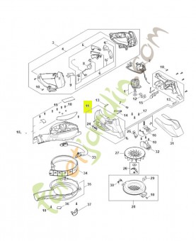 Carter moteur SA02-600-0802 - Pièce détachée Stihl / Vicking