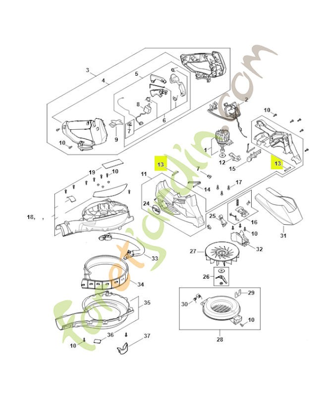 Goupille SA02-971-0300- Pièce détachée Stihl / Vicking
