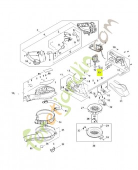 Plaque porte-contact SA02-404-0801- Pièce détachée Stihl / Vicking