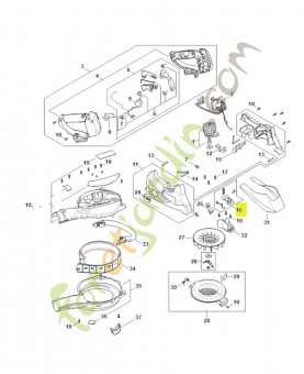 Plaque porte-contact SA02-400-0600- Pièce détachée Stihl / Vicking