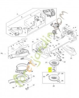 Jeu de pièces couteau de broyage SA02-770-0900 - Pièce détachée Stihl / Vicking