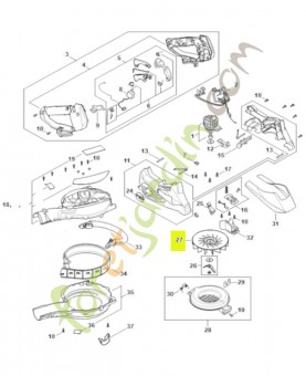 Turbine SA02-704-3400- Pièce détachée Stihl / Vicking