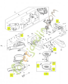 Grille de protection SA02-760-8100- Pièce détachée Stihl / Vicking