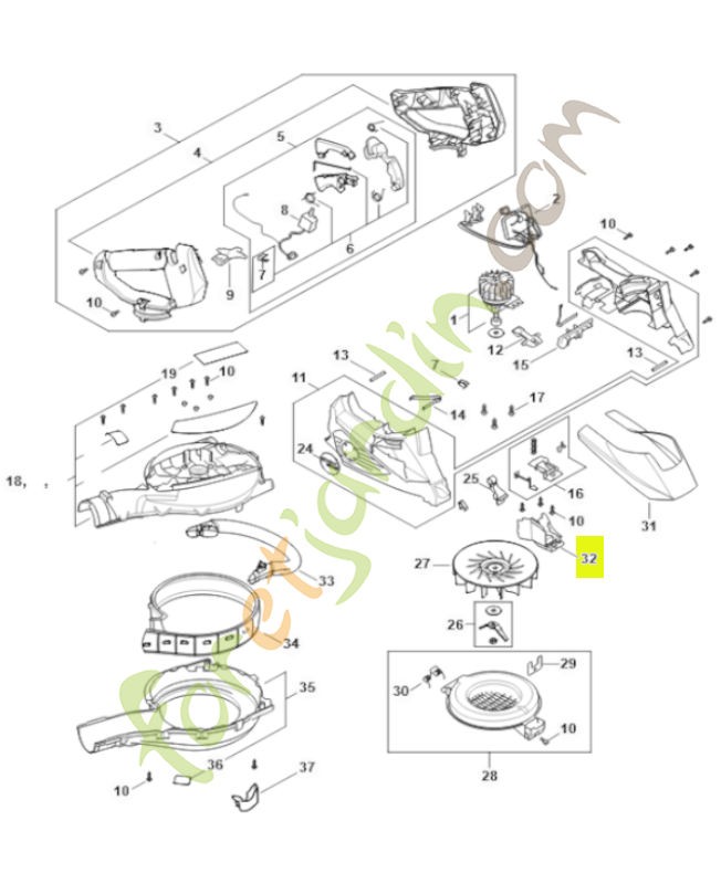 Recouvrement SA02-435-2700 - Pièce détachée Stihl / Vicking