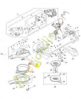 Poignée tubulaire SA02-791-1700- Pièce détachée Stihl / Vicking