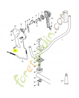 Vis cylindrique is-m5x30x22-10.9 9022-346-1069  - Pièce détachée Stihl