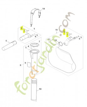 Levier d'encliquetage SA02-430-3400 - Pièce détachée Stihl / Vicking