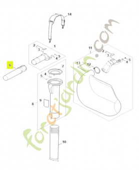 Buse (tube) 4229-708-6300 . Pièce de rechange Sithl