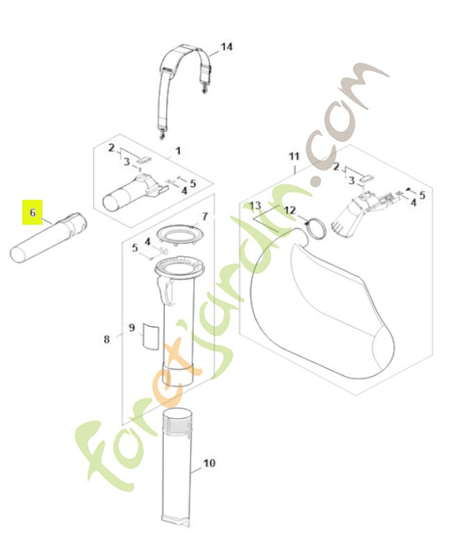 Buse (tube) 4229-708-6300 . Pièce de rechange Sithl