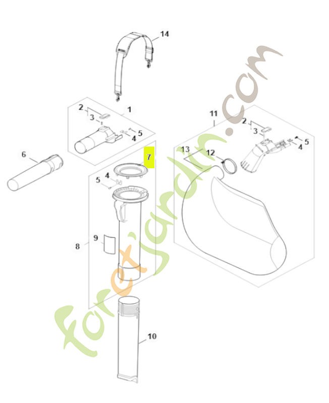 Recouvrement SA02-706-0700- Pièce détachée Stihl / Vicking