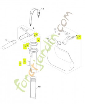 Tube d'aspiration référence SA02-760-3501 - Pièce détachée Stihl / Vicking