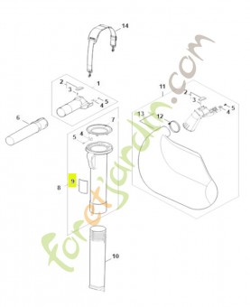 Plaque indicatrice SA02-967-7600- Pièce détachée Stihl / Vicking