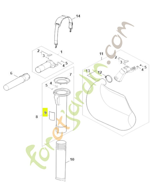 Plaque indicatrice SA02-967-7600- Pièce détachée Stihl / Vicking