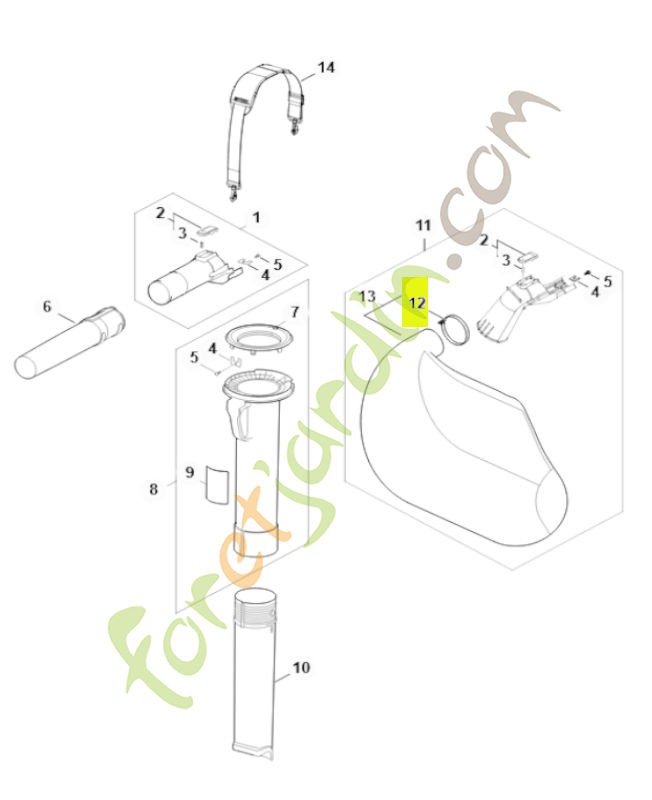 Serre-câbles SA02-988-9200 - Pièce détachée Stihl / Vicking
