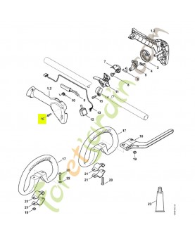 Vis cylindrique IS-P4x16 9074-478-3025. Pièce détachée Stihl
