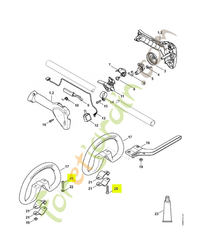 Vis is-m6x30 9022-341-1370. Pièce détachée Stihl
