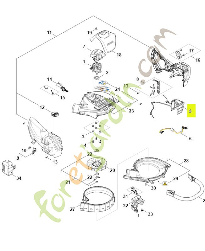 Module électronique SA07-430-1400- Pièce détachée Stihl / Vicking