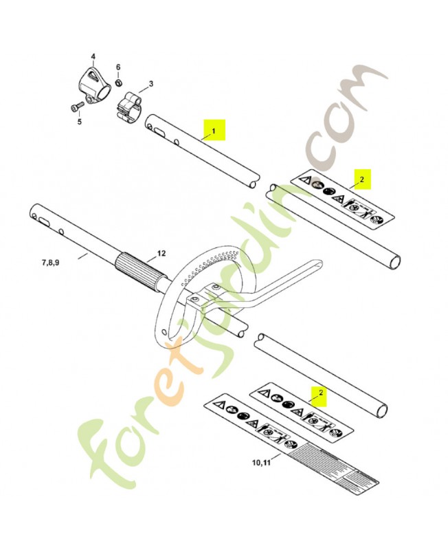 Tube complet 4863-710-7100 - Pièce de détachée Sithl