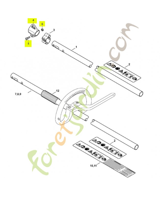 Oeillet de suspension 0000-790-8801- Pièce détachée Stihl