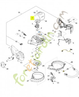 Carter en volute SA07-602-0300- Pièce détachée Stihl / Vicking