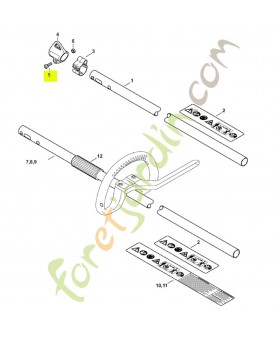 Vis cylindrique is m5 x 16 9022-341-0980 - Pièce détachée Stihl