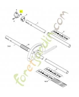 Ecrou à six pans m5 9210-261-0700 - Pièce détachée Stihl