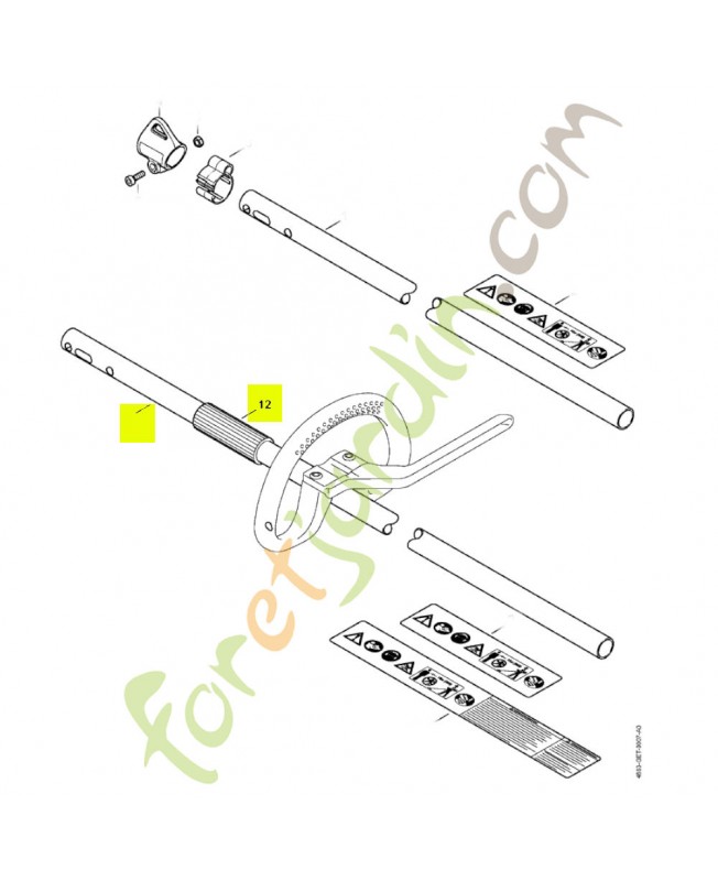 Tube protection fsa 90r 4863-710-7120 - Pièce détachée Stihl