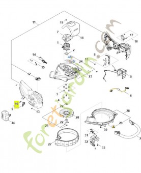 Ressort à lame BA07-435-8900- Pièce détachée Stihl / Vicking