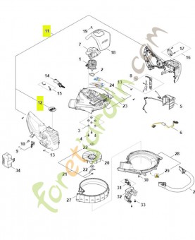 Carter de poignée SA07-790-1000- Pièce détachée Stihl / Vicking