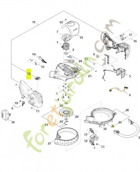 Plaque matricule SA07-967-1601- Pièce détachée Stihl / Vicking