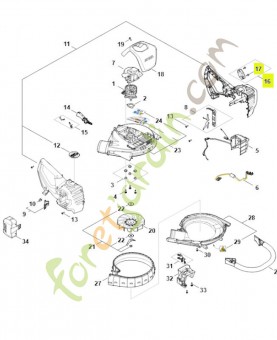 Couvercle SA07-820-8000 - Pièce détachée Stihl / Vicking
