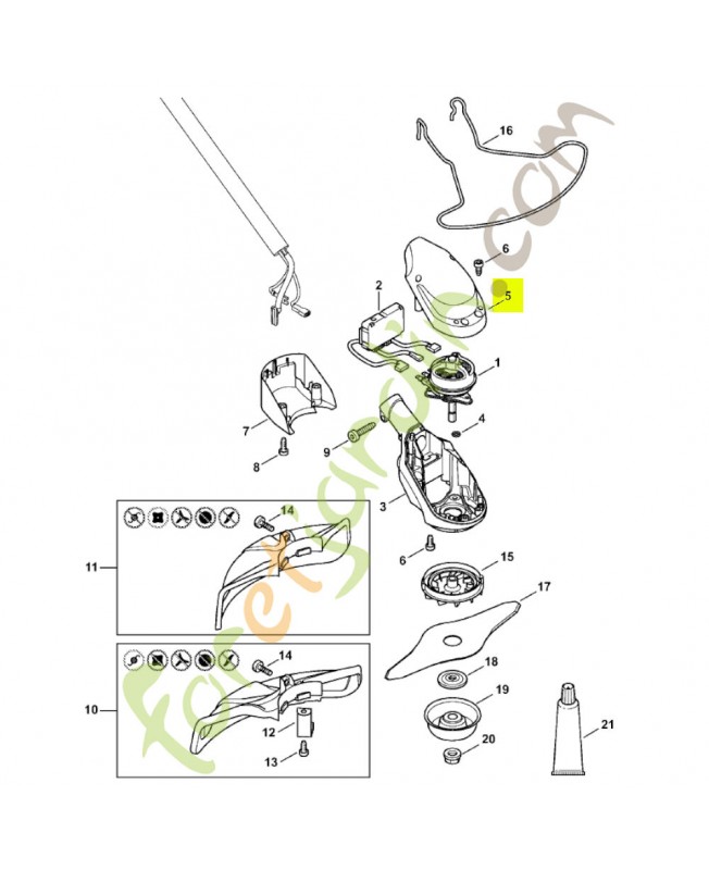 Couvercle 4863-602-0900  - Pièce détachée Stihl