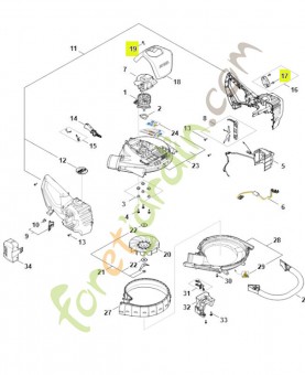 Vis cylindrique IS-P4x12 9074-477-2980. Pièce détachée Stihl