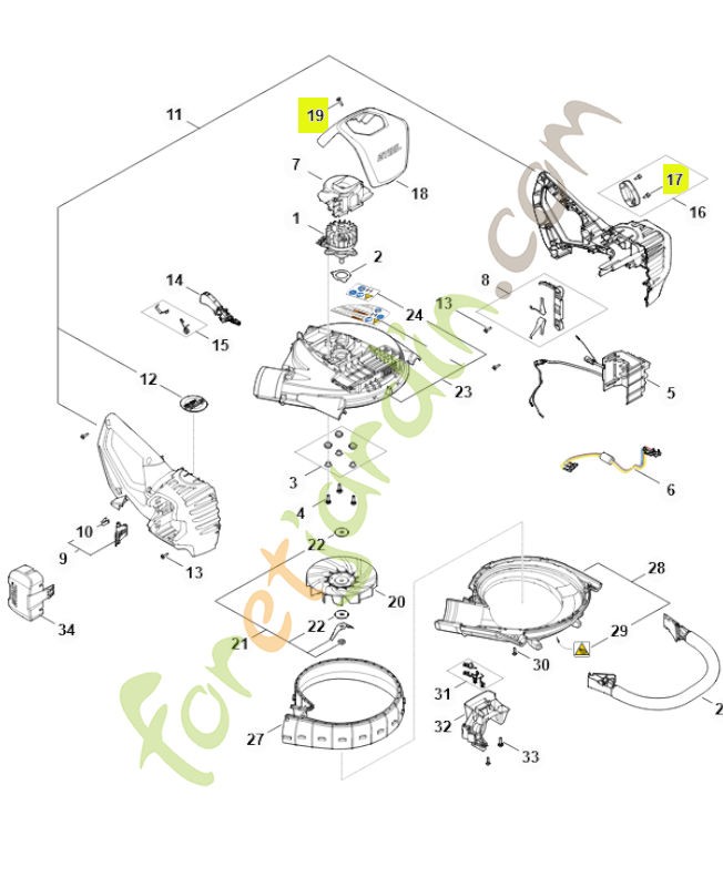 Vis cylindrique IS-P4x12 9074-477-2980. Pièce détachée Stihl