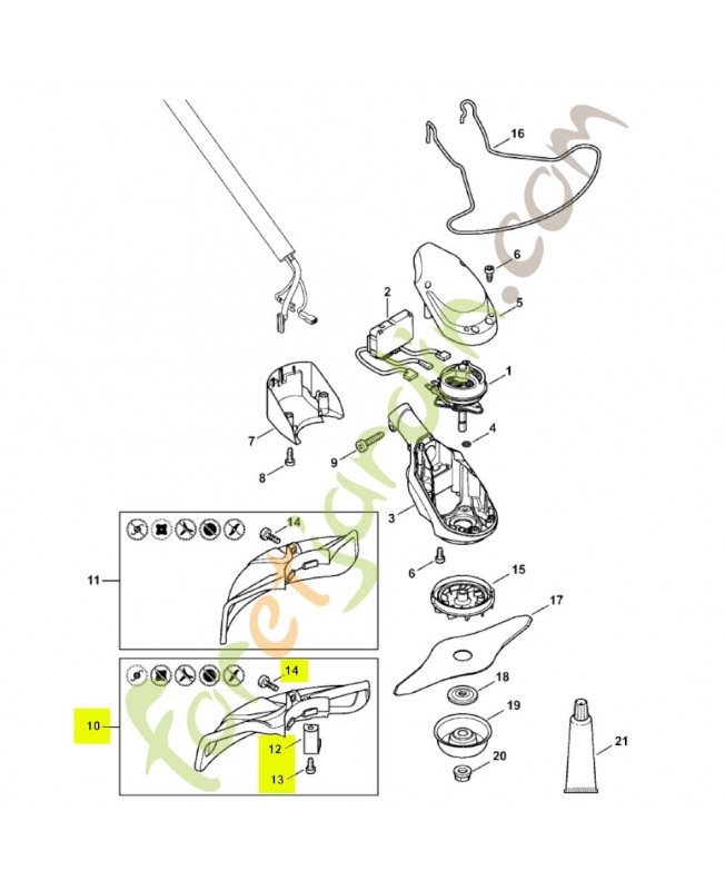 Capot protecteur 4863-710-8120 - Pièce détachée Stihl