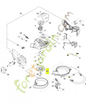 Turbine SA07-704-3400- Pièce détachée Stihl / Vicking