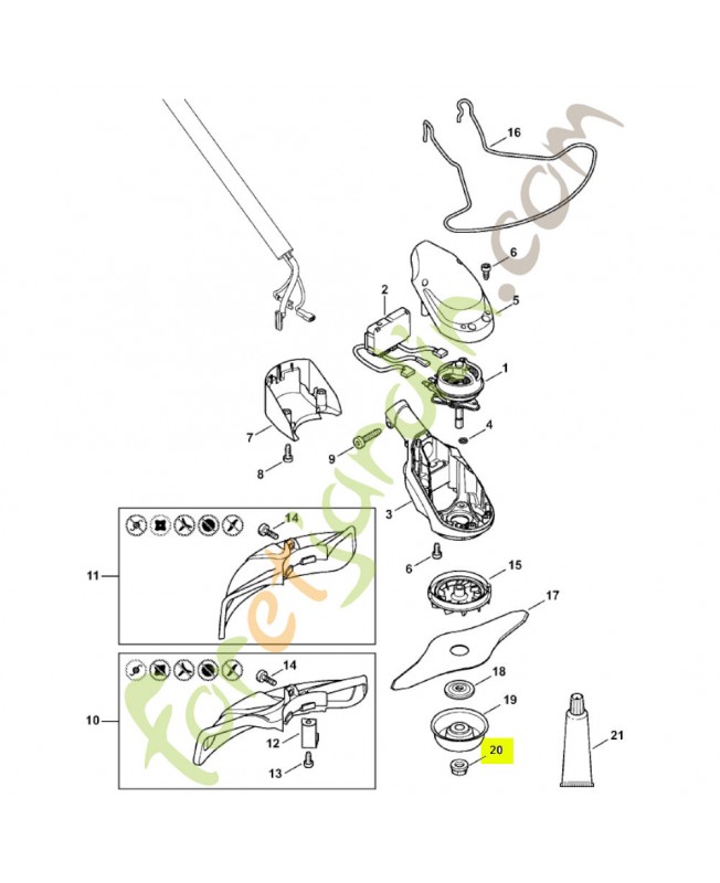 Ecrou a embase m 10 x 1 gauche 4126-642-7600- Pièce de détachée Sithl
