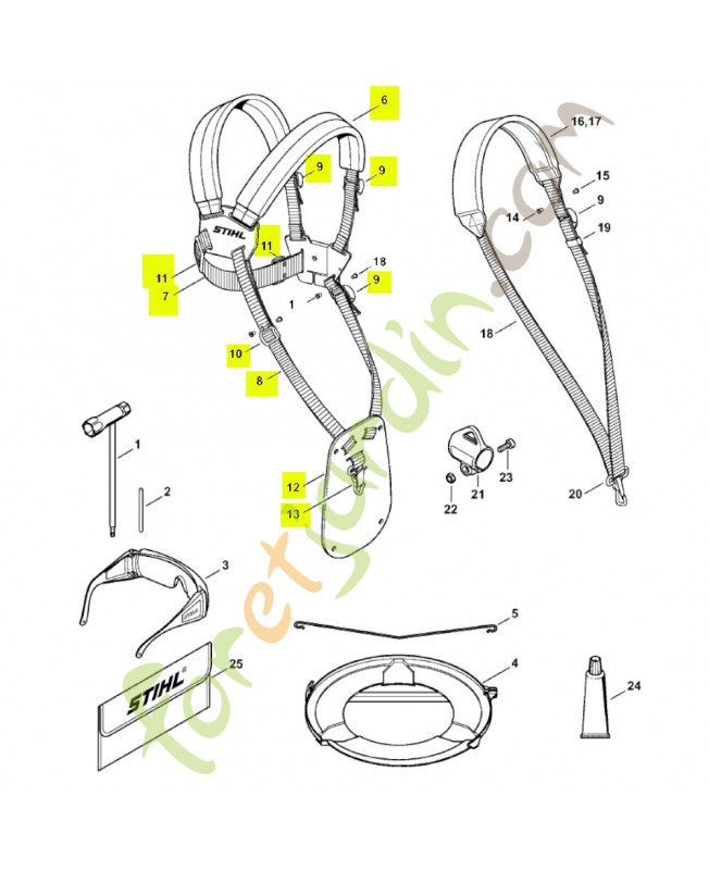 Harnais double STIHL 4119-710-9001