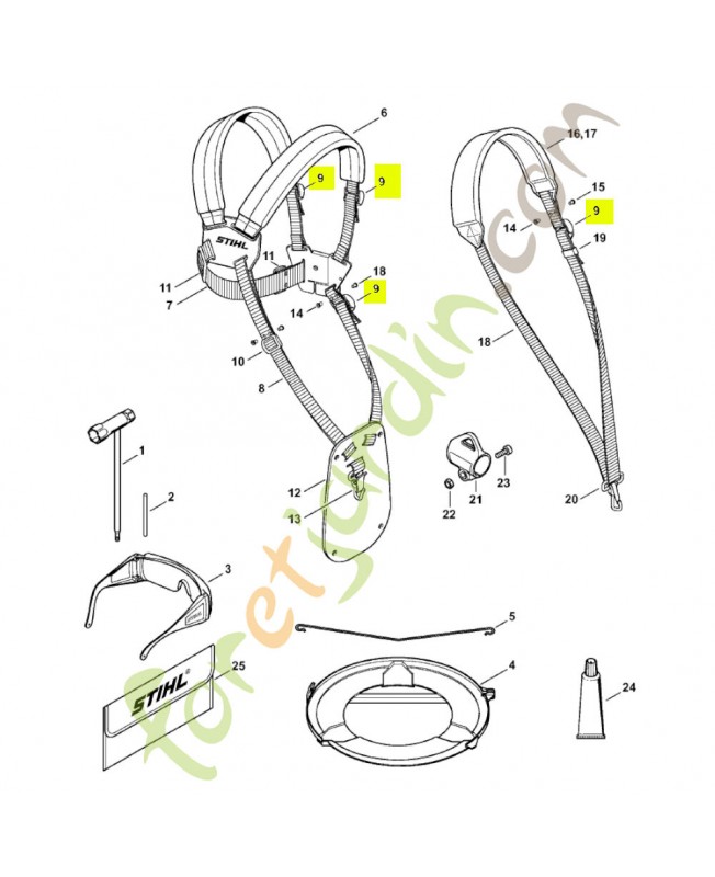 Boucle de réglage 4203-792-7200- Pièce de détachée Sithl