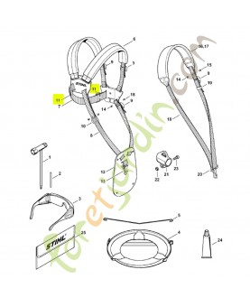Boucle de réglage 4119-718-6310- Pièce détachée Stihl