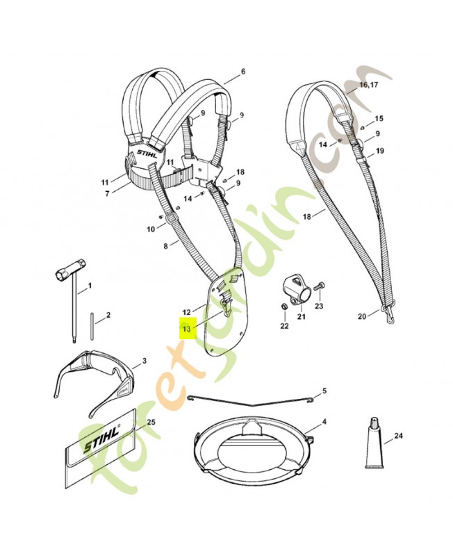 Mousqueton 4147-710-6900- Pièce détachée Stihl