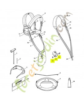 Oeillet de suspension 0000-790-8801- Pièce détachée Stihl