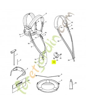Ecrou à six pans m5 9210-261-0700 - Pièce détachée Stihl