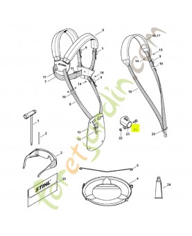 Vis cylindrique is m5 x 16 9022-341-0980 - Pièce détachée Stihl