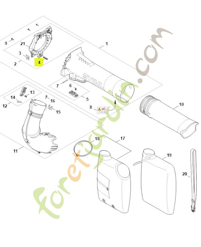 Ressort de pression 0000-997-3805- Pièce détachée Stihl / Vicking