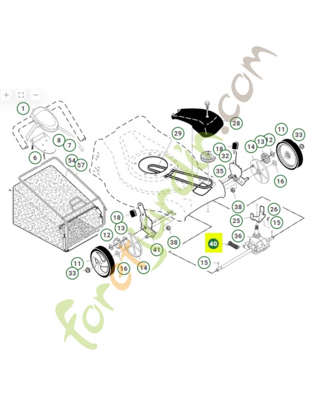 Ressort husqvarna 532406558 - Pièce de détachée Husqvarna